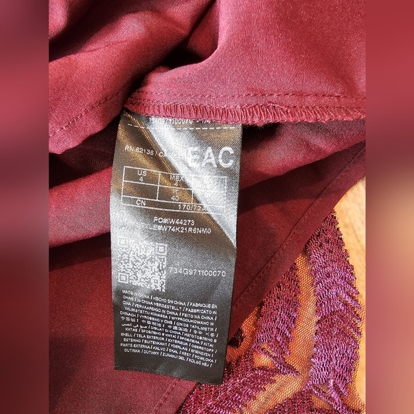 GUESS Size 4 Gianni Embroidered Mesh I set Dress Whimsygoth Witchy Vampcore Goth - Picture 7 of 11